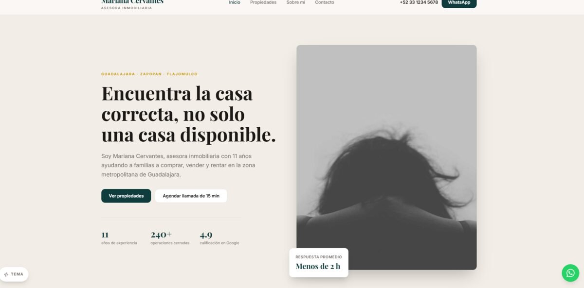 Mariana Cervantes — Real Estate Advisor